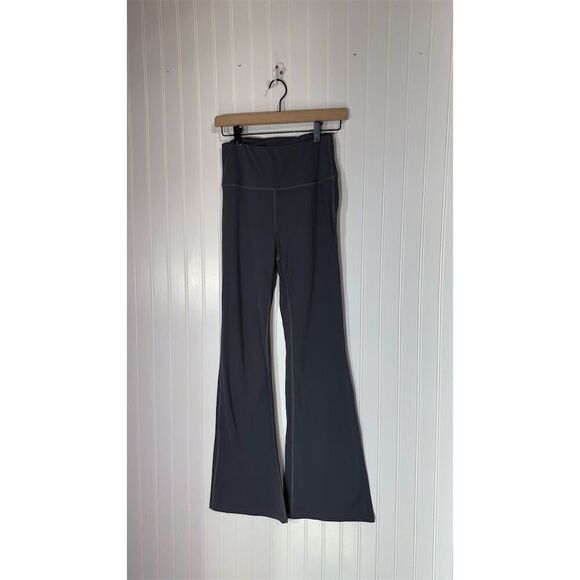 Lululemon Groove Flare Yoga Pants Women’s Sz 8 Gray Nylon Blend High Rise Active - Picture 1 of 5